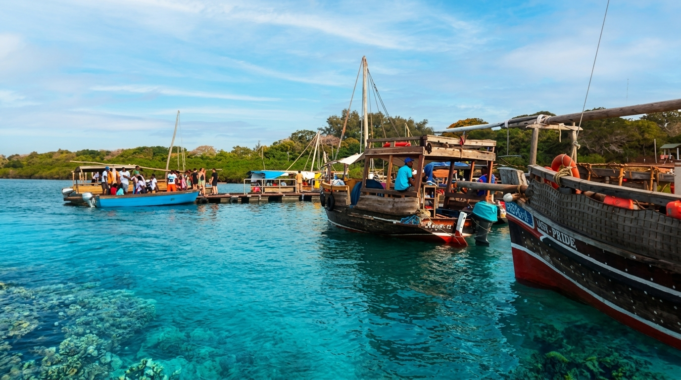 1-Day Wasini Island & Kisite Marine Dhow Safari